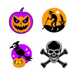 set of halloween icons