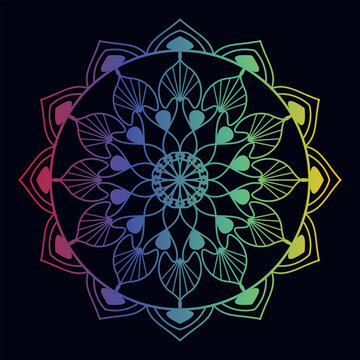 recommend clip art: abstract mandala art, gradient color mandala, Mandala Line Illustration, Mandala Pattern Designs