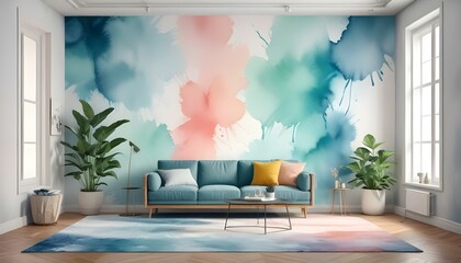 Photo interior modern design room 3d illustration;