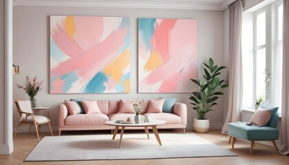 Photo interior modern design room 3d illustration;