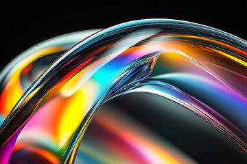Abstract rainbow background design, 3d rendering