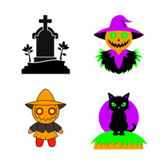 halloween icons set