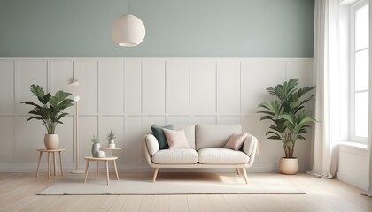 Photo interior modern design room 3d illustration;