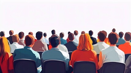 a group of people audience at a conference meeting