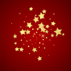 Magic stars vector overlay.  Gold stars scattered