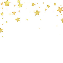 Magic stars vector overlay.  Gold stars scattered