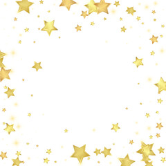 Magic stars vector overlay.  Gold stars scattered
