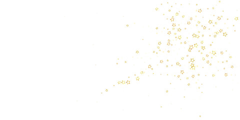 Gold sparkling star confetti.