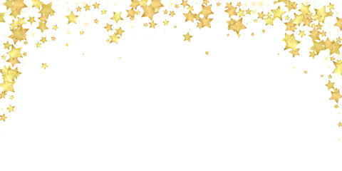 Magic stars vector overlay.  Gold stars scattered