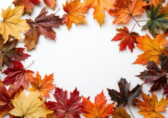 Fototapeta premium Autumn Leaves Frame