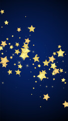 Magic stars vector overlay.  Gold stars scattered