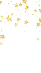 Magic stars vector overlay.  Gold stars scattered