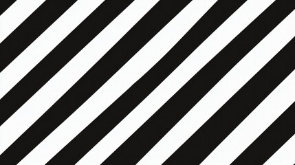 A seamless striped pattern with bold, diagonal stripes in alternating black and white, creating a modern and striking design