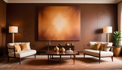 Photo interior modern design room 3d illustration;