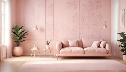 Photo interior modern design room 3d illustration;