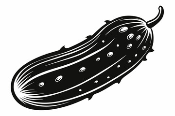 cucumber silhouette vector illustration