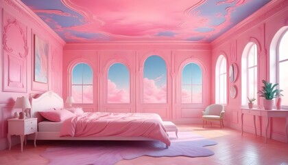 Photo interior modern design room 3d illustration;