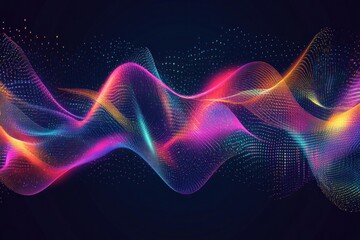 Obraz premium Abstract Colorful Wave Background
