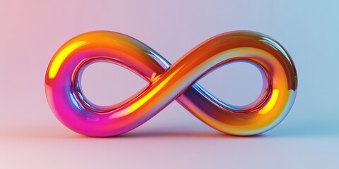 Liquid infinity sign