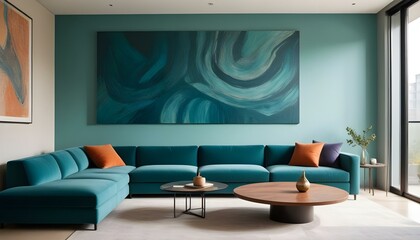 Photo interior modern design room 3d illustration;