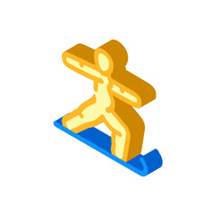 prenatal yoga pregnant fitness isometric icon vector. prenatal yoga pregnant fitness sign. isolated symbol illustration