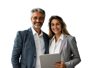 Business people with tablet