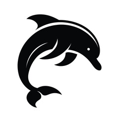 Fototapeta premium Silhouette of a Dolphin