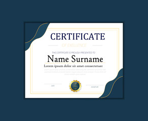 modern profetional certificate design