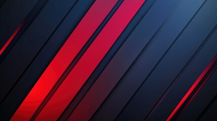 Obraz premium Abstract Diagonal Stripes in Red and Blue