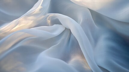 Fototapeta premium Soft, flowing fabric in gentle hues, capturing light and texture.