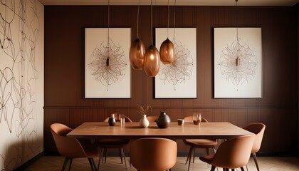 Photo interior modern design room 3d illustration;