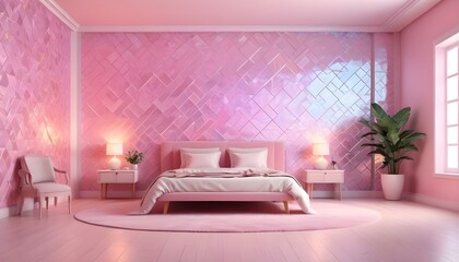 Photo interior modern design room 3d illustration;