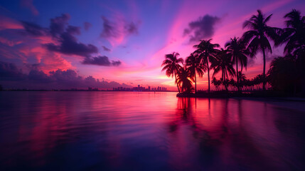Skyline From Luijo Island Miami Style