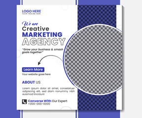 Corporate and creative social media post banner.