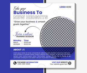 Corporate business social media banner template. Vector illustration.
