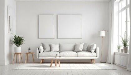 Photo interior modern design room 3d illustration;