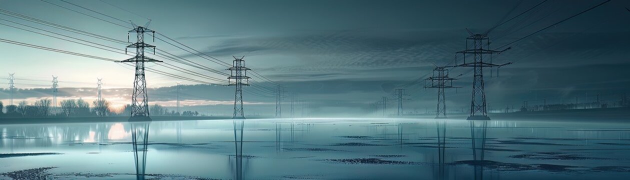 Highvoltage direct current HVDC transmission lines reducing power losses over long distances, enhancing grid efficiency