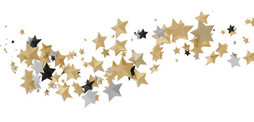 XMAS Stars - Glossy 3D Christmas star icon. Design element for holidays. -