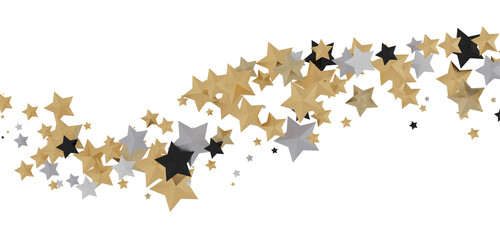 XMAS Stars - Glossy 3D Christmas star icon. Design element for holidays. -