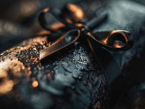 Macro shot of a Black Friday exclusive product release, emphasizing limitededition items, ideal for product launch themes