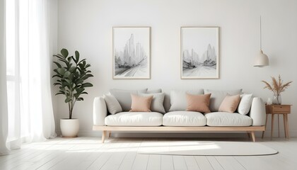 Photo interior modern design room 3d illustration;