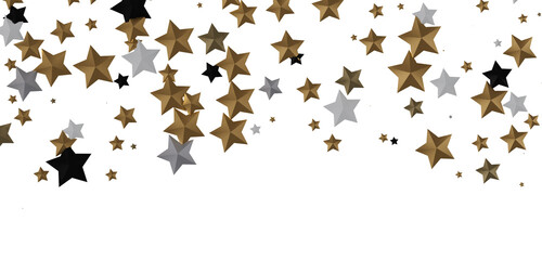 XMAS Stars - Glossy 3D Christmas star icon. Design element for holidays. -
