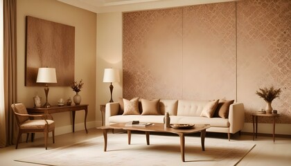 Photo interior modern design room 3d illustration;