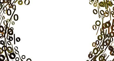 3d Sales icons floating in the air 3D rendering