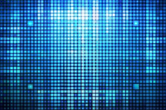 Abstract blue led lights background for futuristic design