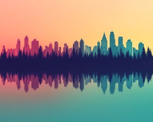 Fototapeta premium A breathtaking panoramic view where fantasy worlds converge with everyday life