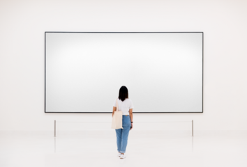 Art exhibition png mockup, picture frame, transparent design