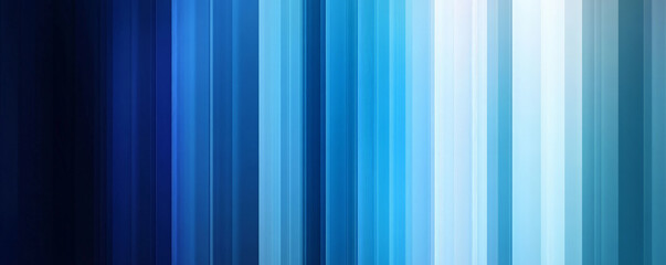 Fototapeta premium Vertical gradient stripes in cool blue tones, from deep navy to light sky blue, with a glossy, glass-like texture that reflects light softly.