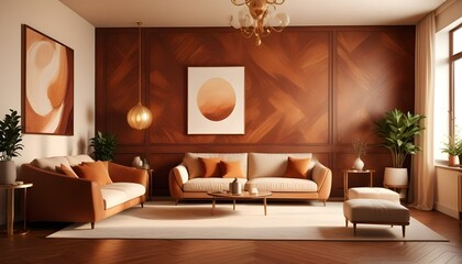 Photo interior modern design room 3d illustration;