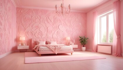 Photo interior modern design room 3d illustration;